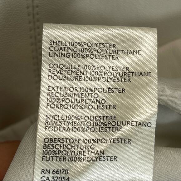 Maeve Cream Faux Leather Square Neck Mini Dress - Picture 4 of 10